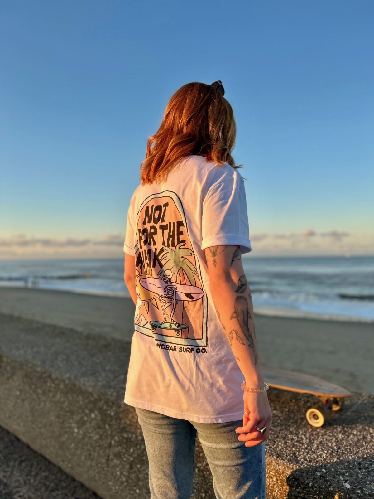 Not for the Weak Tee - White - Image 3