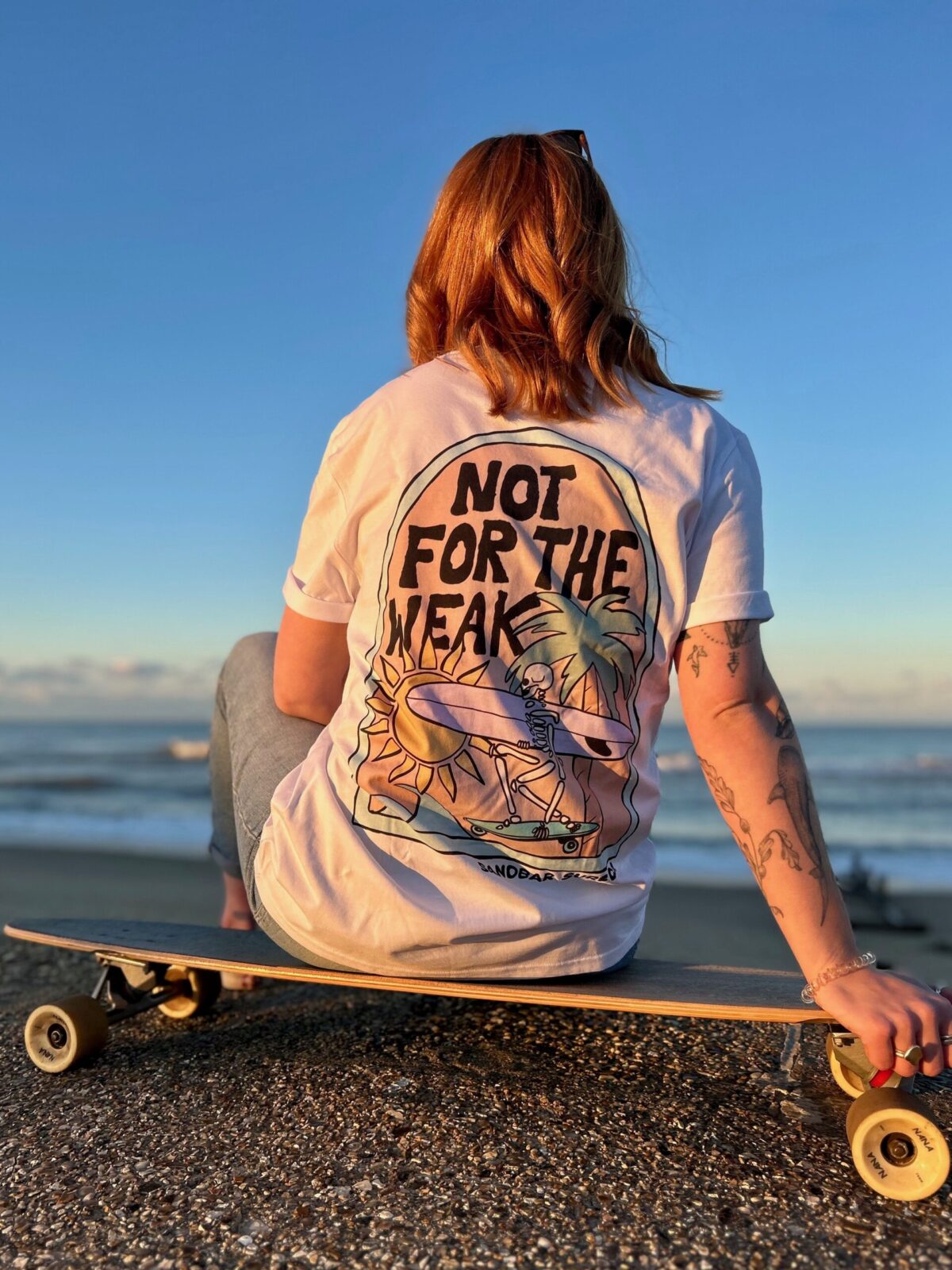 Not for the Weak Tee - White - Image 6